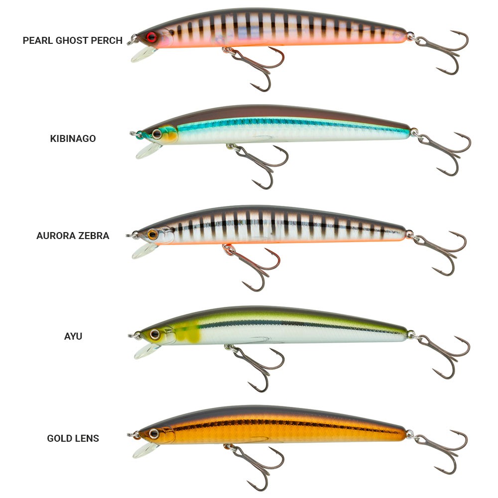 Señuelo Daiwa Tournament Minnow 120SP pearl ghost perch