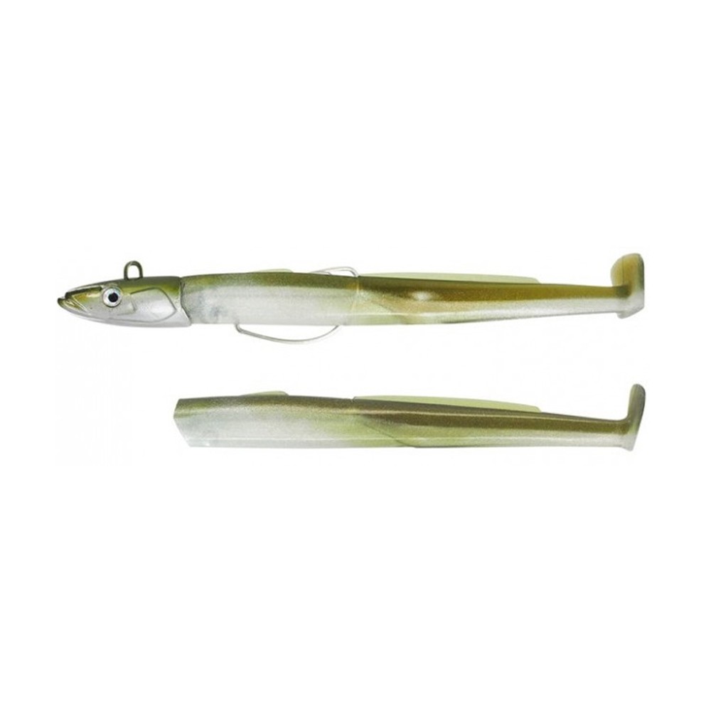 Señuelo Fiiish Black Eel Combo Off Shore 110 15g khaki+ rech.