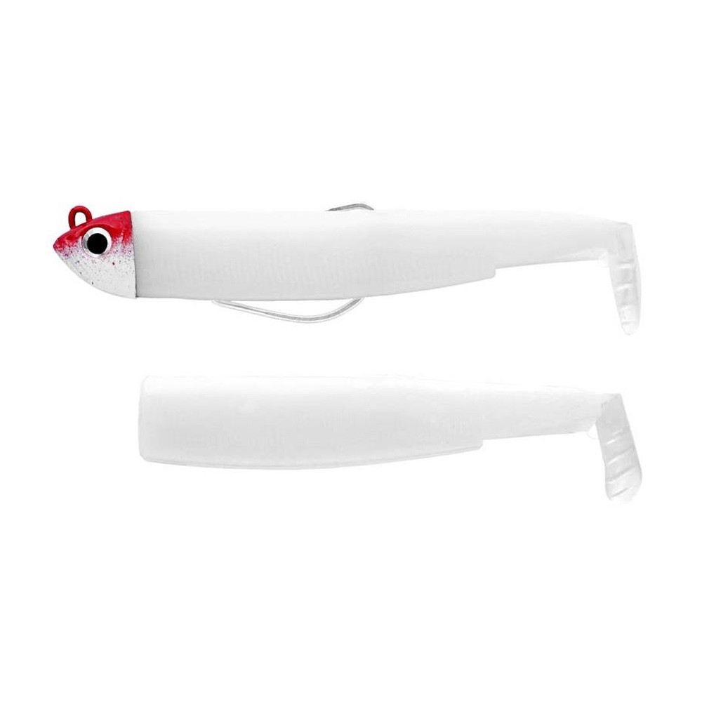 Señuelo Fiiish Black Minnow Combo Shore 105 8g - white red head