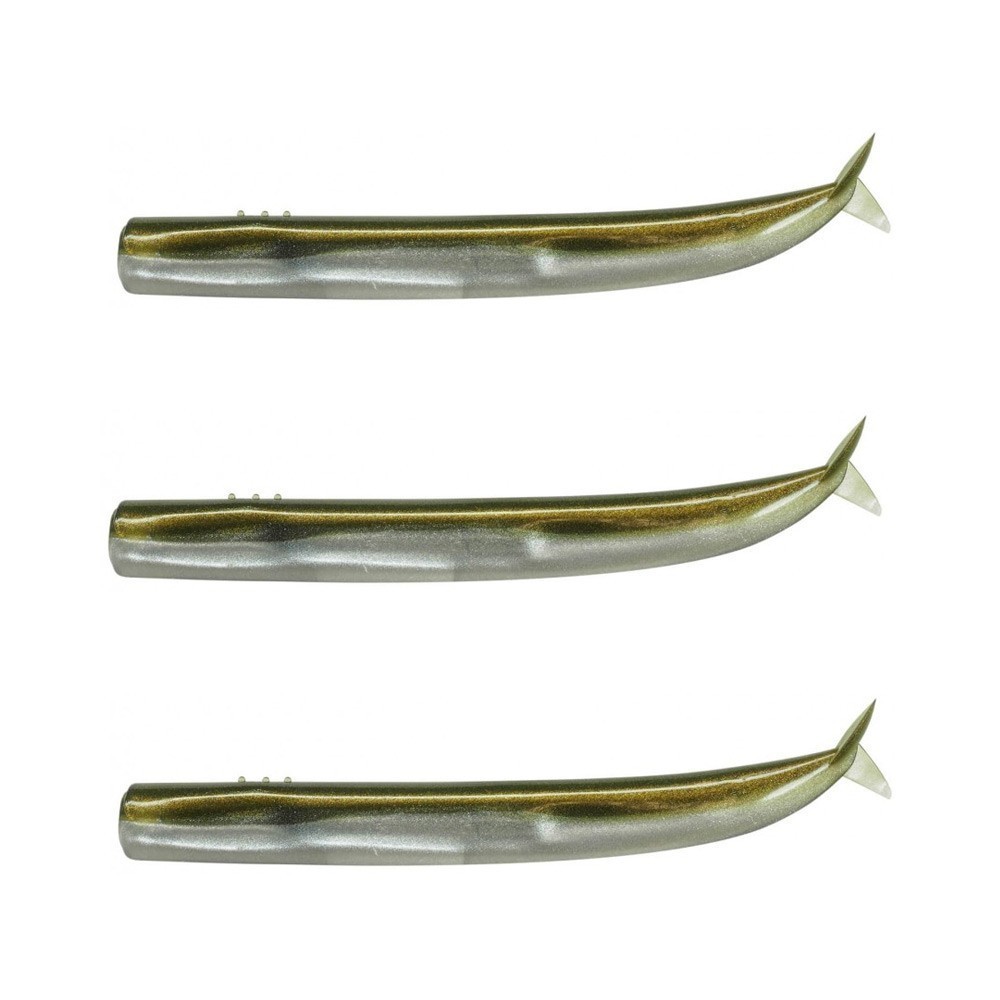 Señuelo Fiiish Crazy Sand Eel 3 bodies 100 - khaki