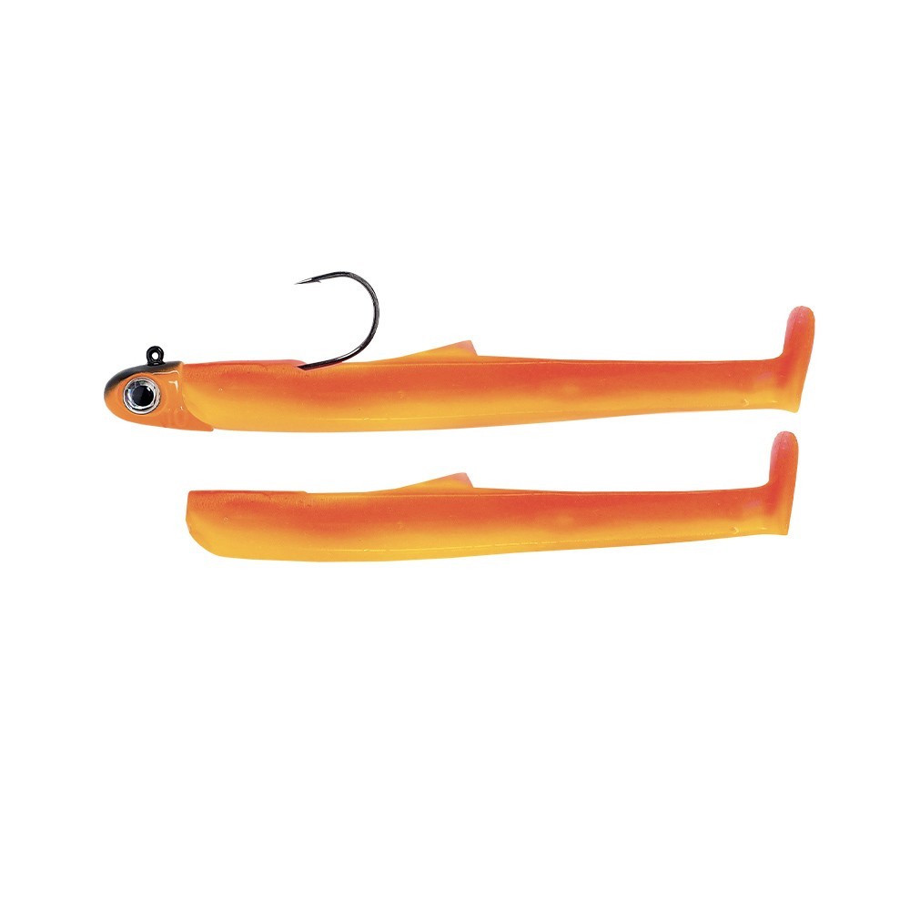 Señuelo Fiiish Mud Digger Combo 65 4g mango juice + rech. (jig head black/orange uv)