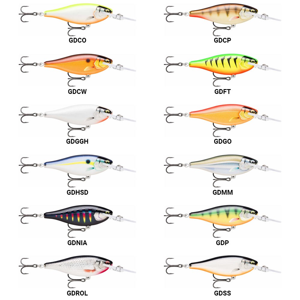 Señuelo Rapala Shad Rap Elite 75 gdcw